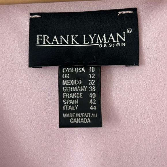 Frank Lyman Chiffom Sleeveless Top Tiered Ruffle Hem Women Soft Pink Size 10 - Picture 6 of 13